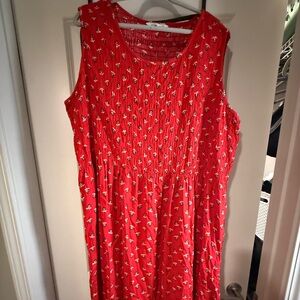 Croft & Barrow Red Floral Top